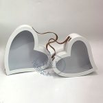 4 Color Options – Heart Shape Flower Boxes With Faux Leather Handle and Lock (Set of 2)