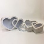 4 Color Options – “Heart to Heart” Flower Boxes with Window Set of 2