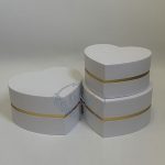 4 Color Options – Heart Shape Flower Boxes Set of 3