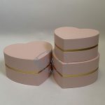 4 Color Options – Heart Shape Flower Boxes Set of 3