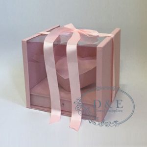 4-color-options-square-plastic-transparent-box-with-tilt-heart-and-drawer