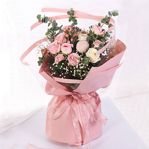 Waterproof Plastic Transparent Window Flower Wrapping Sheets (20 pcs Per Bag)